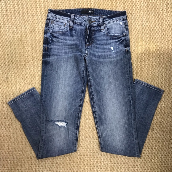 Kut from the Kloth Distressed Jeans 2 - Picture 1 of 8